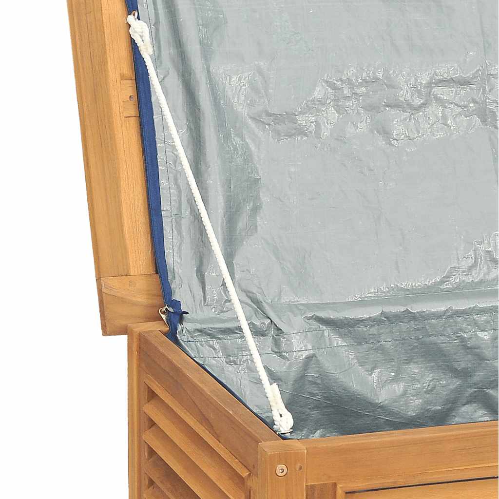 vidaXL Garden Storage Box with Bag 175x50x55 cm Solid Wood Teak