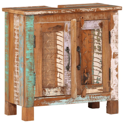 vidaXL 4 Piece Bathroom Furniture Set Solid Wood Reclaimed