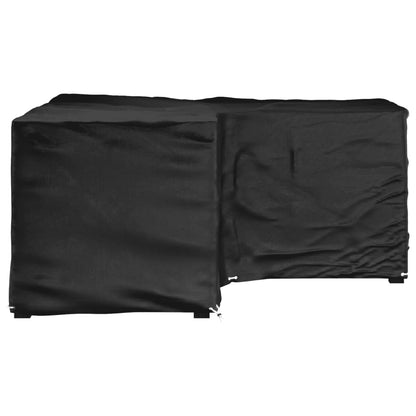 vidaXL L-Shaped Garden Furniture Cover 16 Eyelets 215x215x90 cm