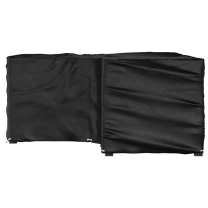 vidaXL L-Shaped Garden Furniture Cover 16 Eyelets 215x215x90 cm