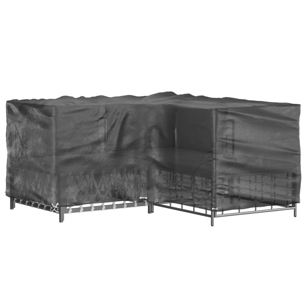 vidaXL L-Shaped Garden Furniture Cover 16 Eyelets 215x215x90 cm