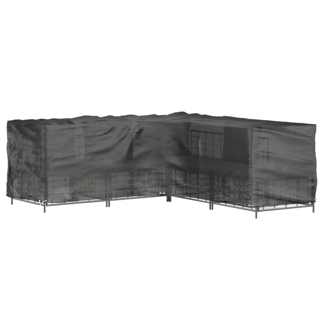 vidaXL L-Shaped Garden Furniture Cover 20 Eyelets 300x300x70 cm