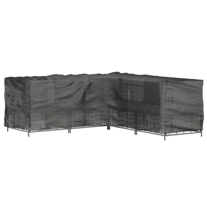 vidaXL L-Shaped Garden Furniture Cover 20 Eyelets 300x300x70 cm