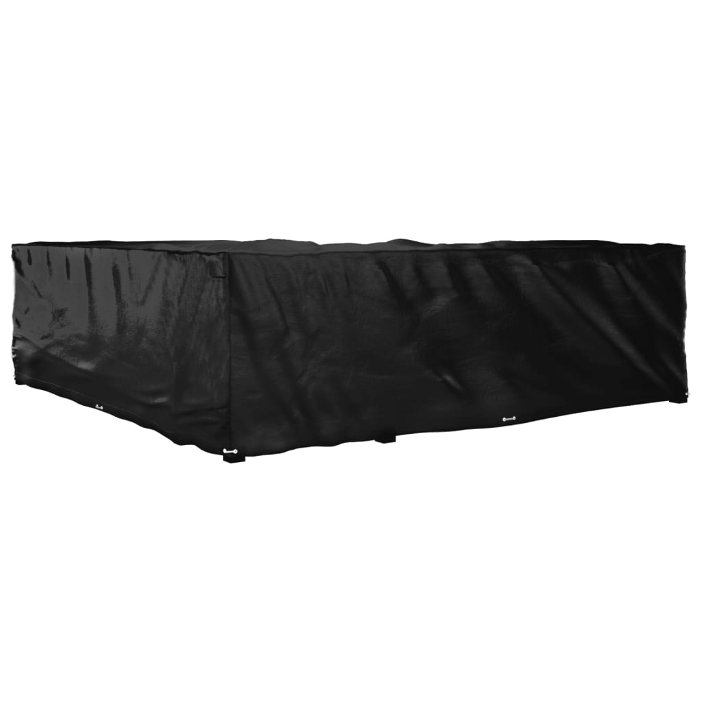 vidaXL L-Shaped Garden Furniture Cover 20 Eyelets 300x300x90 cm