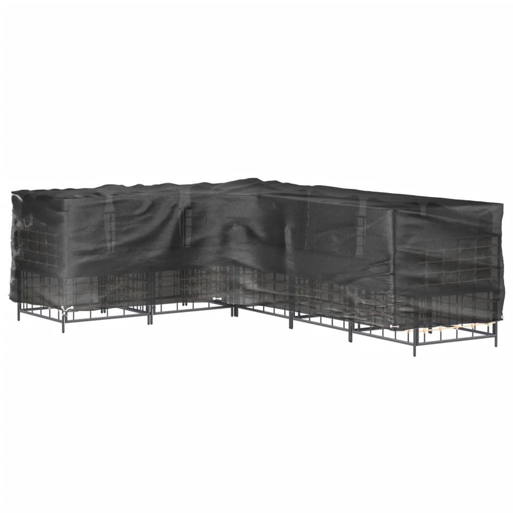 vidaXL L-Shaped Garden Furniture Cover 16 Eyelets 260x210x80 cm