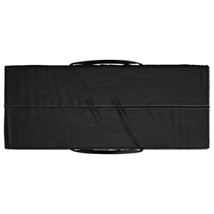 vidaXL Garden Cushion Storage Bag Black 135x40x55 cm Polyethylene