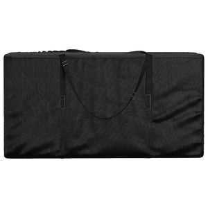 vidaXL Garden Cushion Storage Bag Black 150x75x75 cm Polyethylene