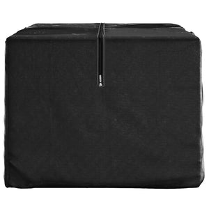 vidaXL Garden Cushion Storage Bag Black 150x75x75 cm Polyethylene