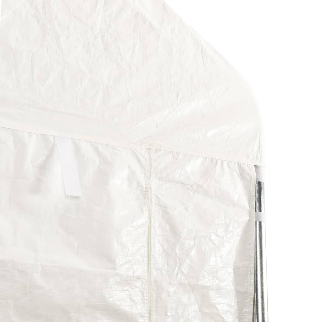 vidaXL Gazebo with Roof White 4.46x4.08x3.22 m Polyethylene