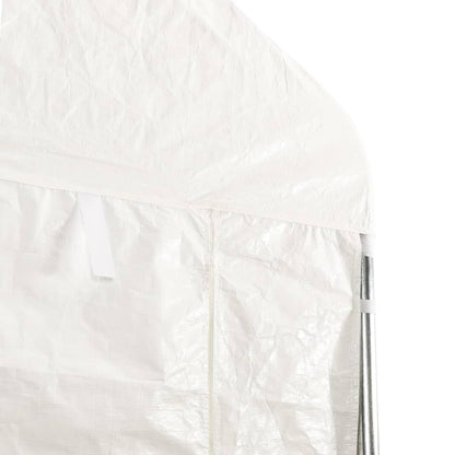 vidaXL Gazebo with Roof White 4.46x4.08x3.22 m Polyethylene