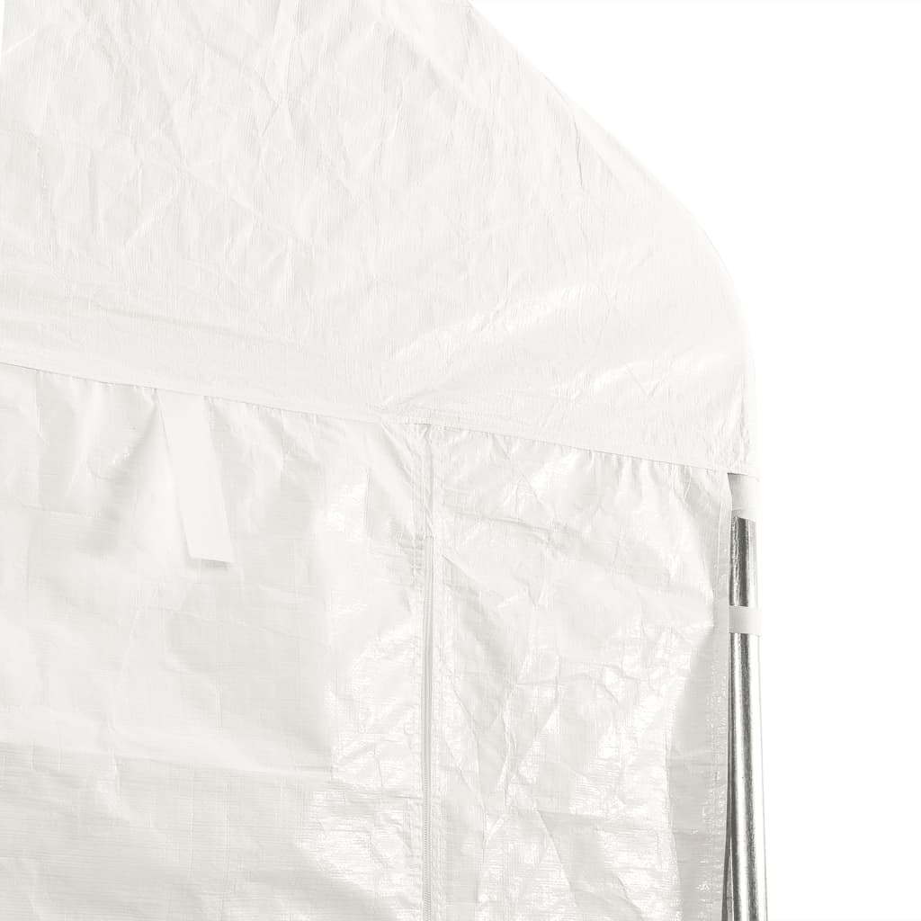 vidaXL Gazebo with Roof White 6.69x4.08x3.22 m Polyethylene