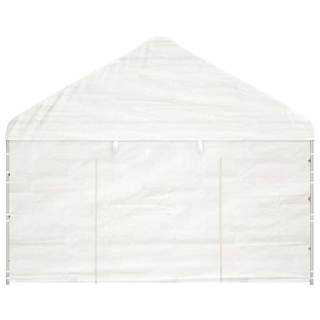 vidaXL Gazebo with Roof White 8.92x4.08x3.22 m Polyethylene