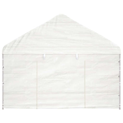 vidaXL Gazebo with Roof White 8.92x4.08x3.22 m Polyethylene