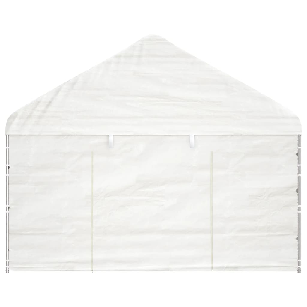 vidaXL Gazebo with Roof White 11.15x4.08x3.22 m Polyethylene