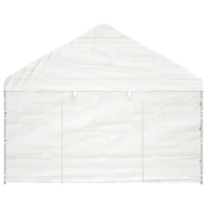 vidaXL Gazebo with Roof White 15.61x4.08x3.22 m Polyethylene