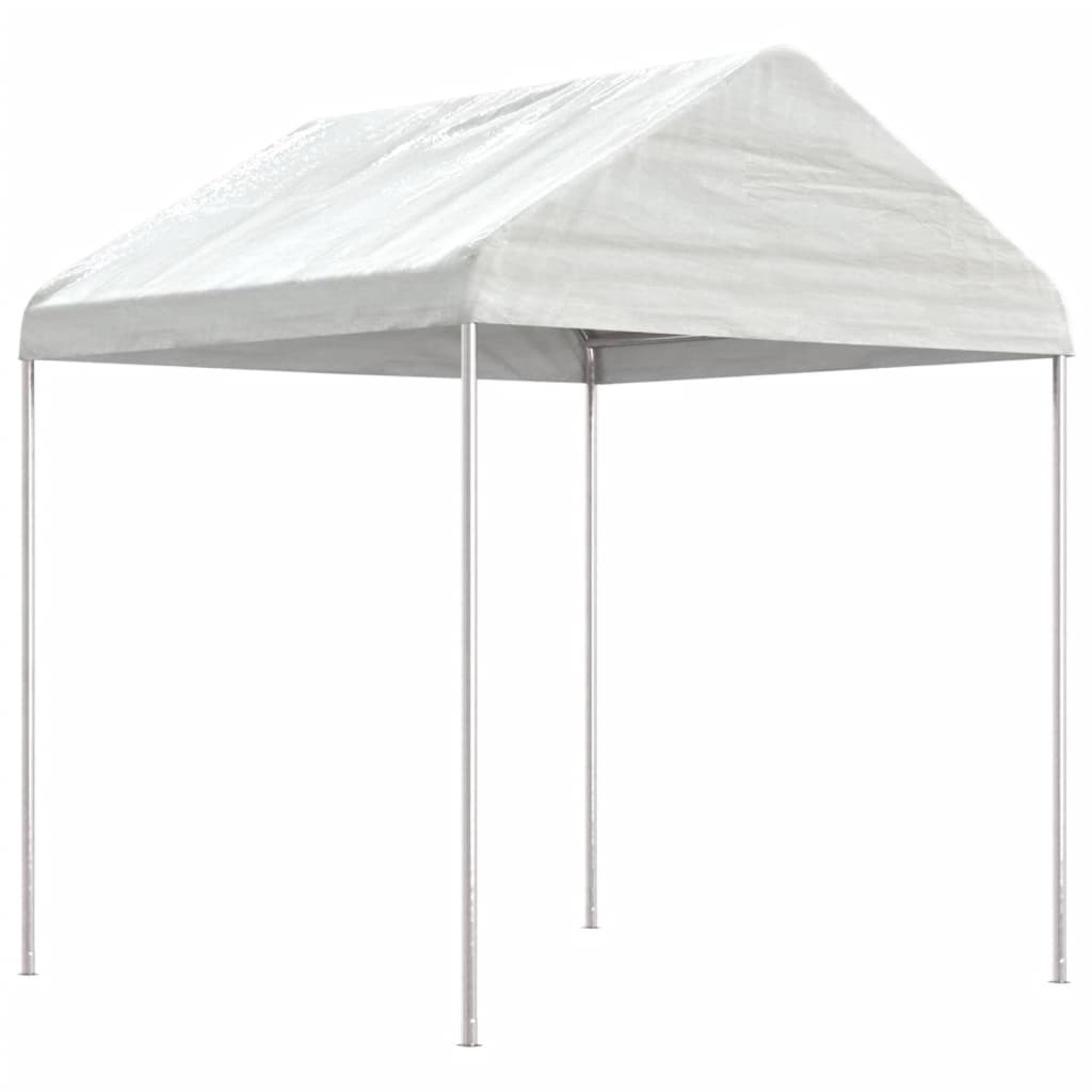 vidaXL Gazebo with Roof White 4.46x2.28x2.69 m Polyethylene
