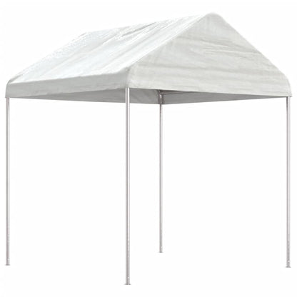 vidaXL Gazebo with Roof White 4.46x2.28x2.69 m Polyethylene