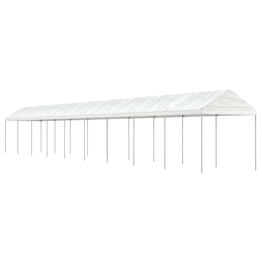 vidaXL Gazebo with Roof White 20.07x2.28x2.69 m Polyethylene