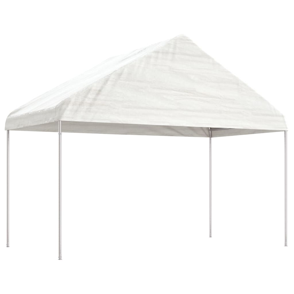 vidaXL Gazebo with Roof White 8.92x4.08x3.22 m Polyethylene