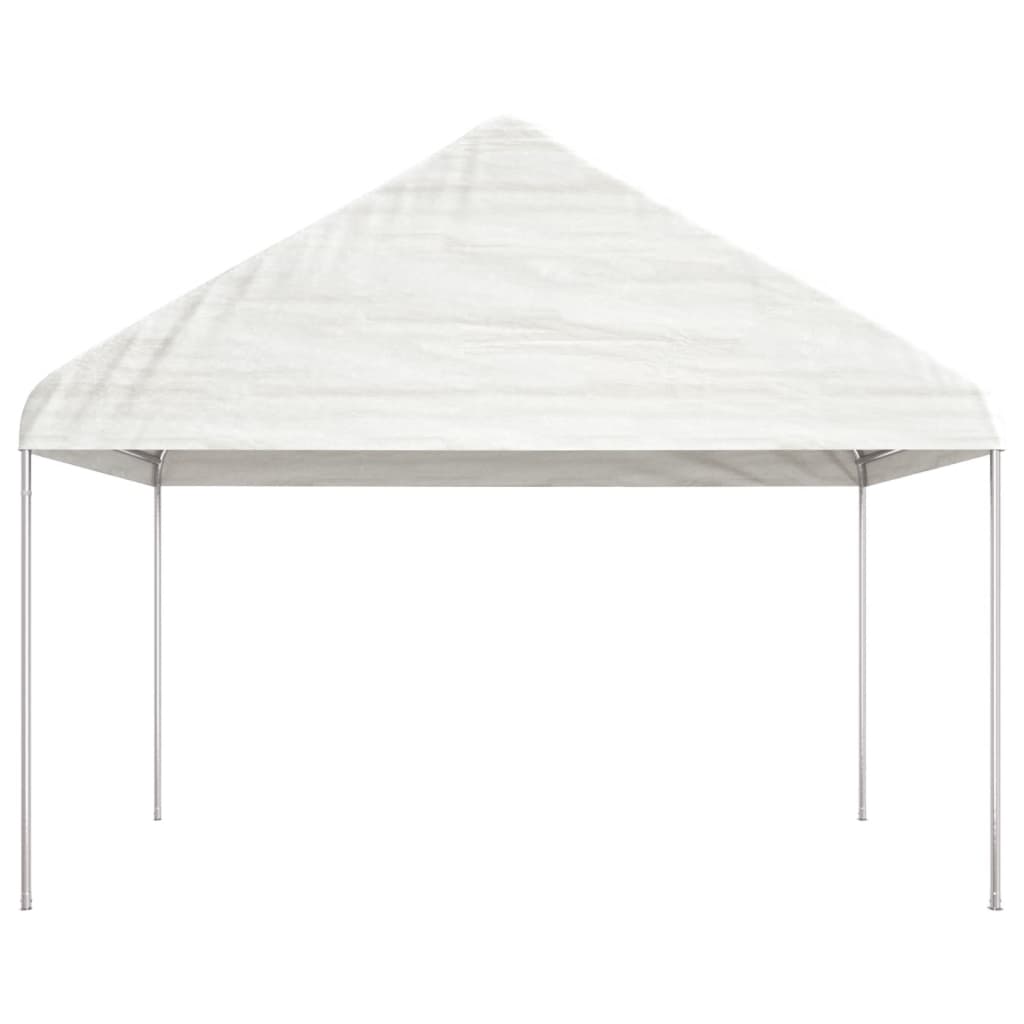 vidaXL Gazebo with Roof White 8.92x4.08x3.22 m Polyethylene