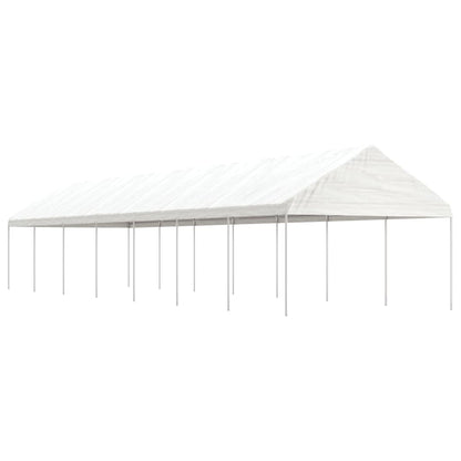 vidaXL Gazebo With Roof | White | Polyethylene, galvanised steel | Large