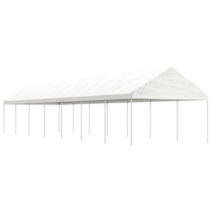 vidaXL Gazebo with Roof White 15.61x4.08x3.22 m Polyethylene