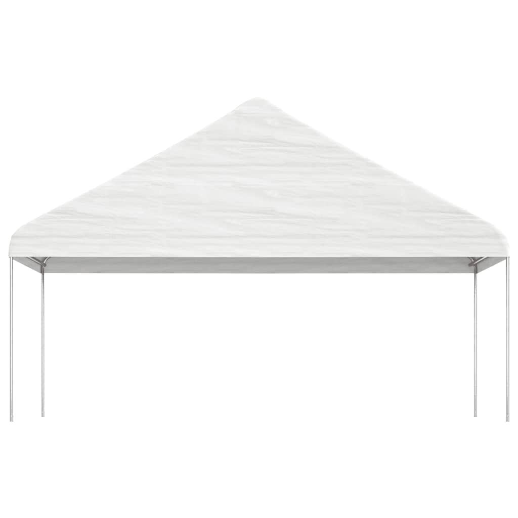 vidaXL Gazebo with Roof White 4,46x5,88x3,75 m Polyethylene