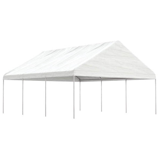 vidaXL Gazebo with Roof White 6,69x5,88x3,75 m Polyethylene