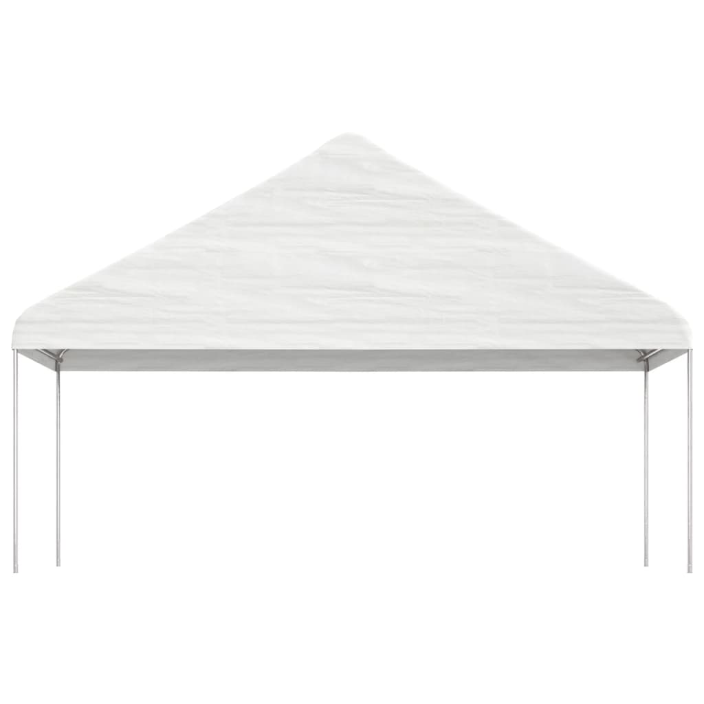 vidaXL Gazebo with Roof White 6,69x5,88x3,75 m Polyethylene
