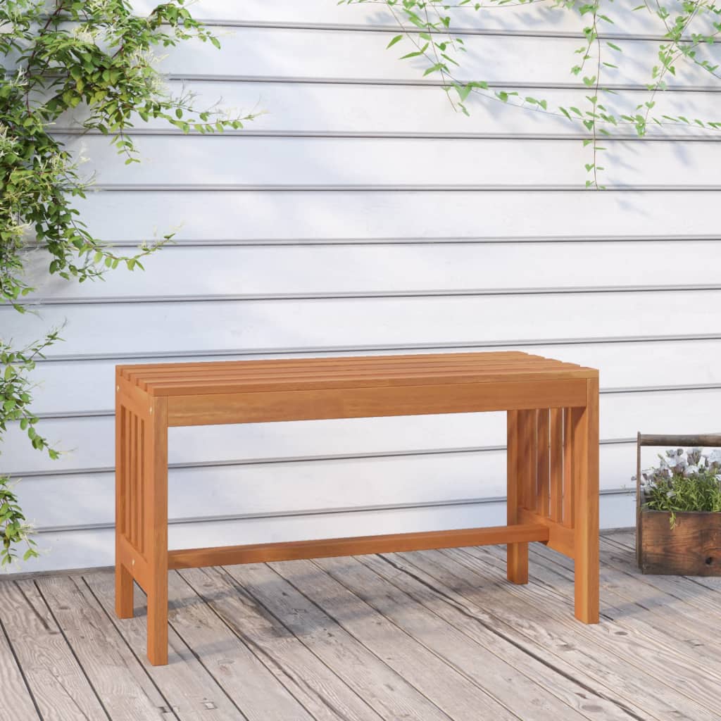 vidaXL Garden Bench 80 cm Solid Wood Eucalyptus