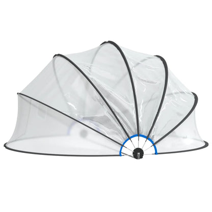 vidaXL Pool Dome Round 376x188 cm PVC