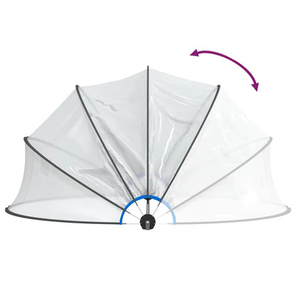 vidaXL Pool Dome Round 467x234 cm PVC