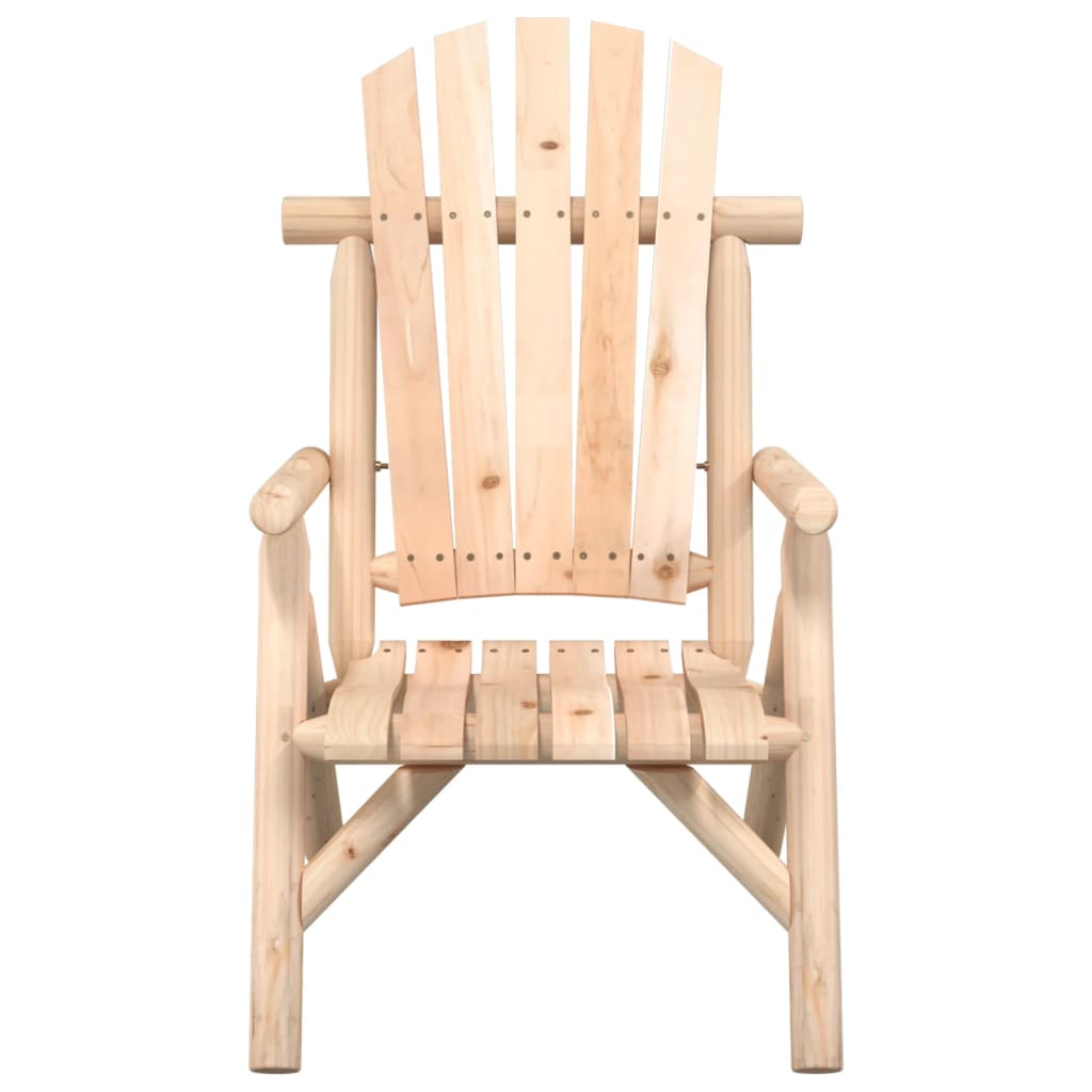 vidaXL Garden Chair | Natural Wood | Solid spruce wood | Medium | Durable