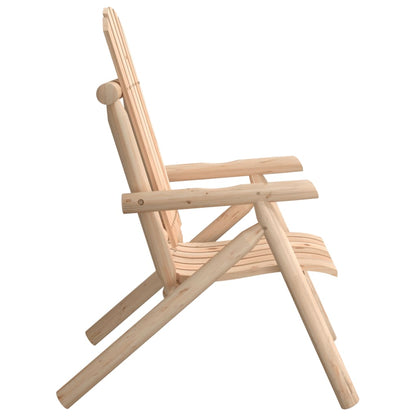 vidaXL Garden Chair | Natural Wood | Solid spruce wood | Medium | Durable