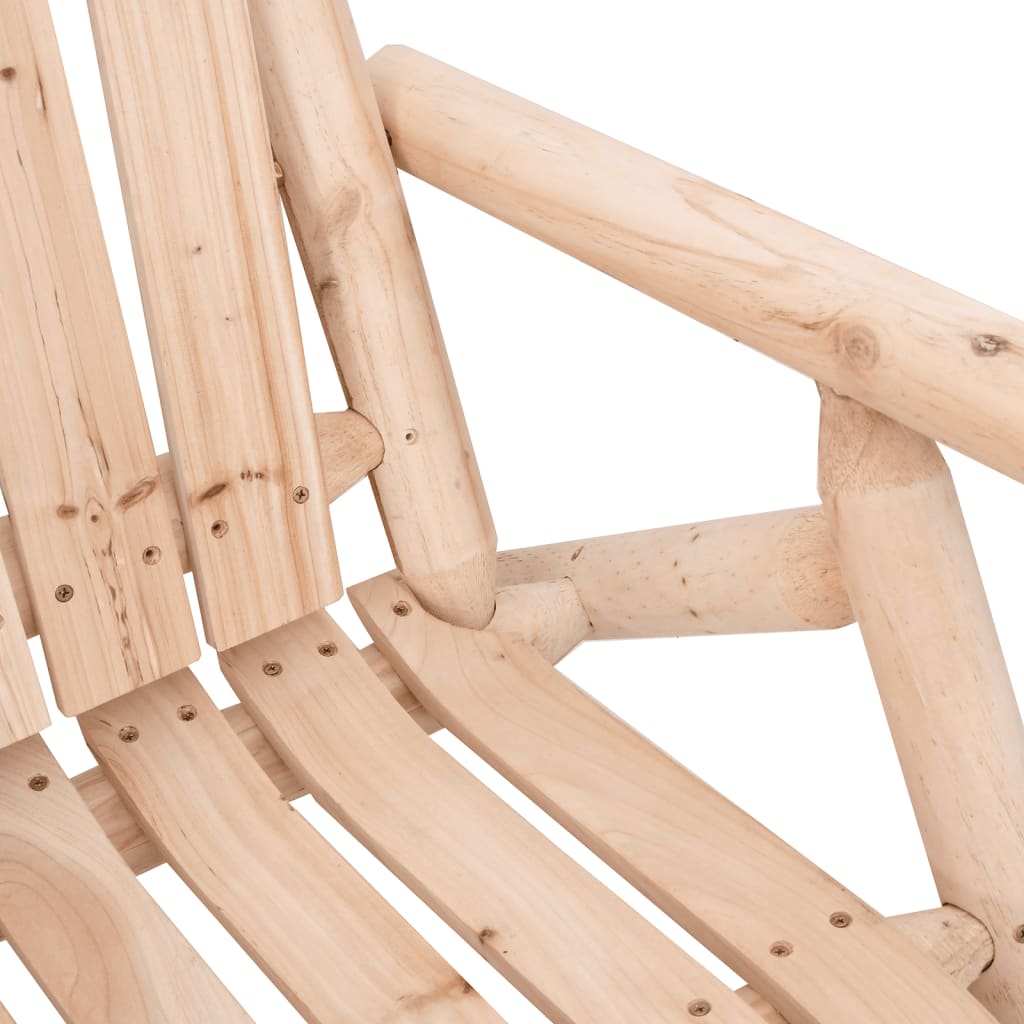 vidaXL Garden Chair | Natural Wood | Solid spruce wood | Medium | Durable