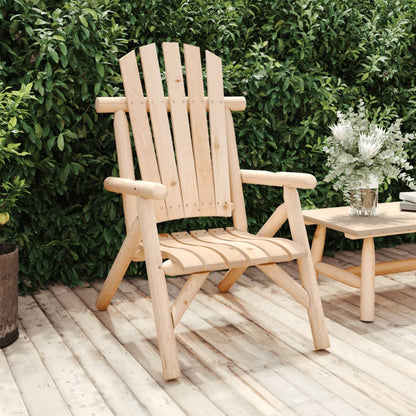 vidaXL Garden Chair | Natural Wood | Solid spruce wood | Medium | Durable