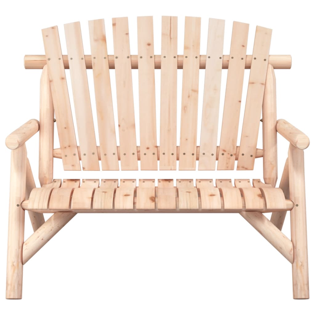 vidaXL 2-Seater Garden Bench 119x85x98 cm Solid Wood Spruce