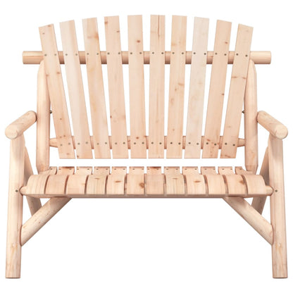 vidaXL 2-Seater Garden Bench 119x85x98 cm Solid Wood Spruce