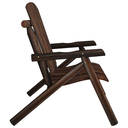 vidaXL Garden Bench | Burned Wood | Solid spruce wood | Medium | Durable