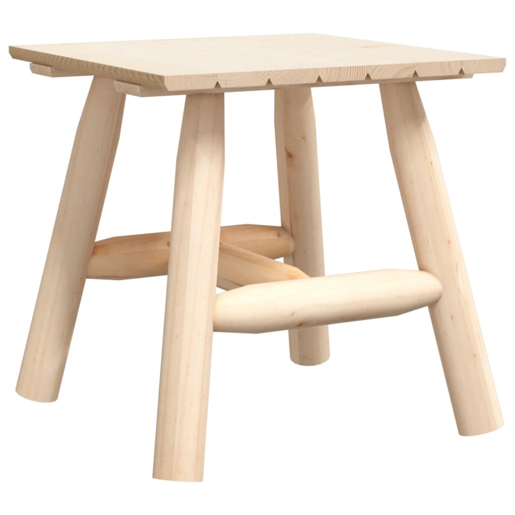 vidaXL Side Table | Natural Wood | Solid spruce wood | Small | Durable