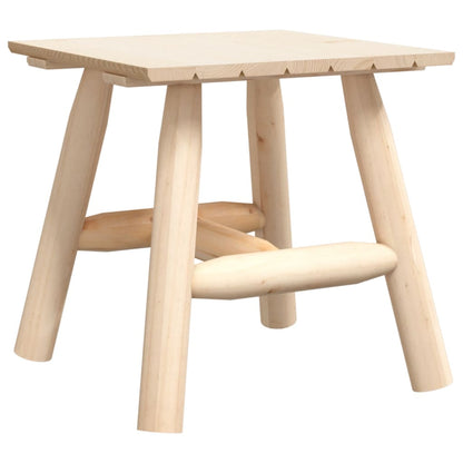 vidaXL Side Table | Natural Wood | Solid spruce wood | Small | Durable