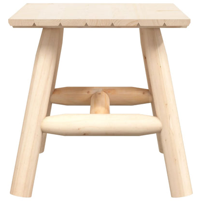 vidaXL Side Table | Natural Wood | Solid spruce wood | Small | Durable