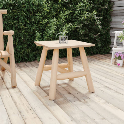 vidaXL Side Table | Natural Wood | Solid spruce wood | Small | Durable