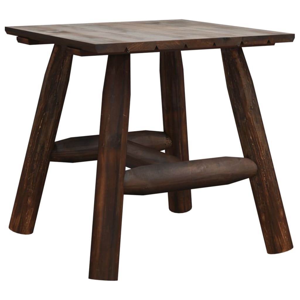 vidaXL Side Table | Burned wood | Solid spruce wood | Small | Durable