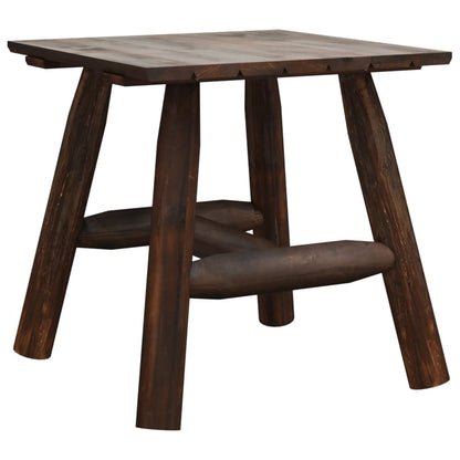 vidaXL Side Table | Burned wood | Solid spruce wood | Small | Durable
