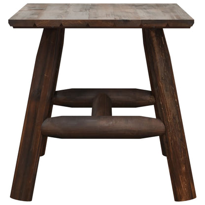 vidaXL Side Table | Burned wood | Solid spruce wood | Small | Durable