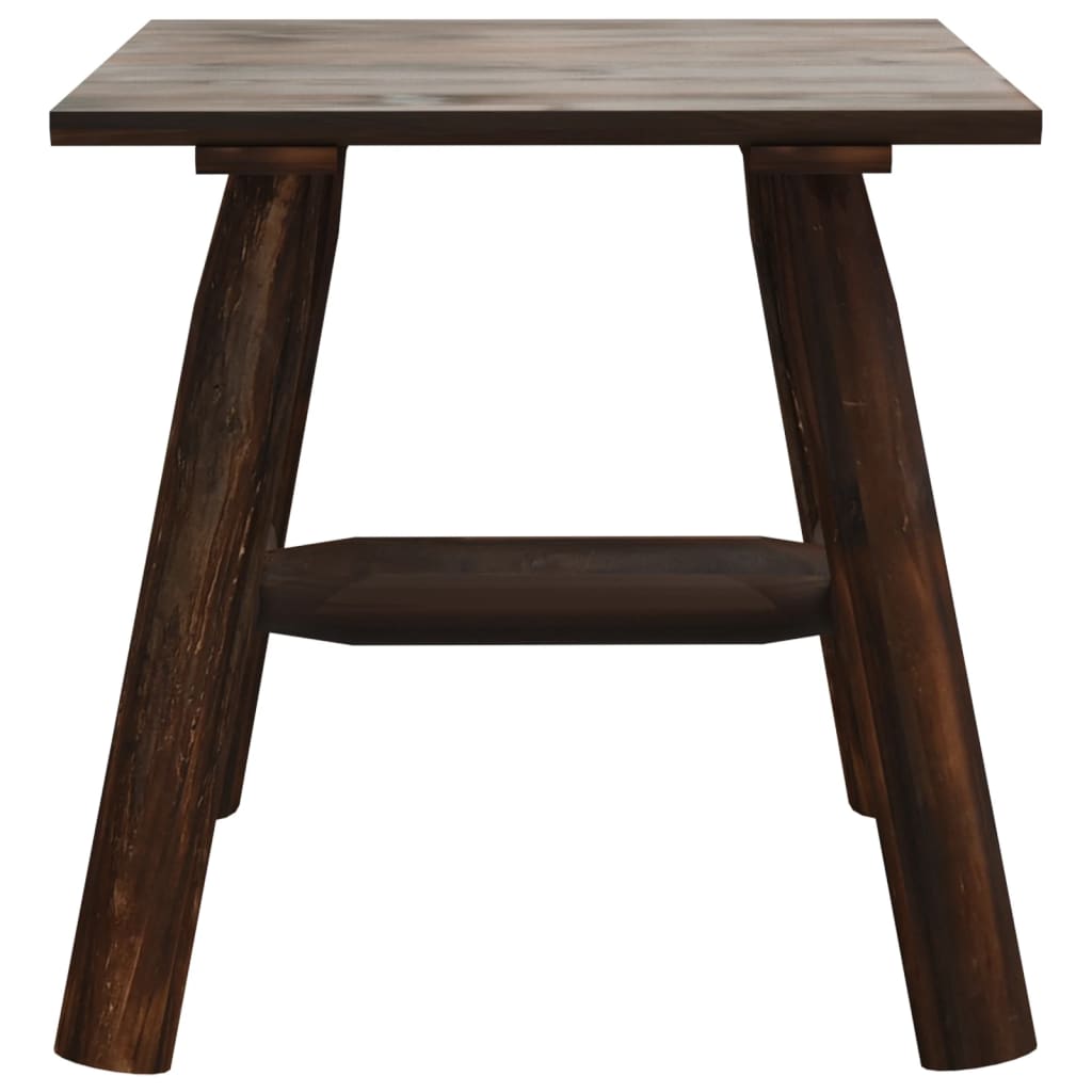 vidaXL Side Table | Burned wood | Solid spruce wood | Small | Durable