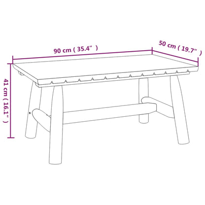 vidaXL Coffee Table | Natural wood | Solid spruce wood | Medium | Durable