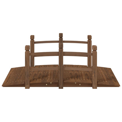 vidaXL Garden Bridge with Railings 150x67x56cm Solid Wood Spruce