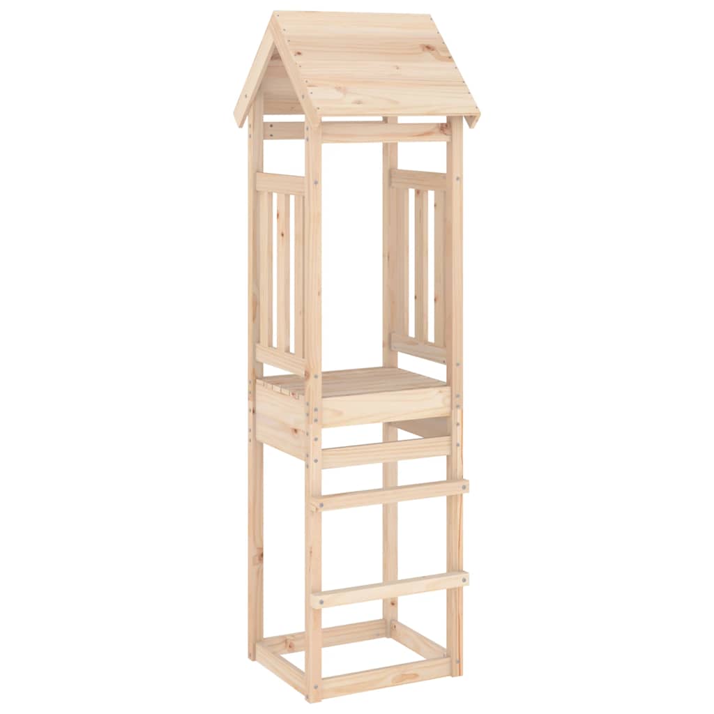 vidaXL Play Tower 52,5x46,5x206,5 cm Solid Wood Pine